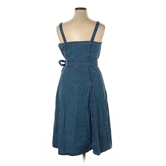 Madewell | NWT Denim Wrap Dress - Picture 4 of 4